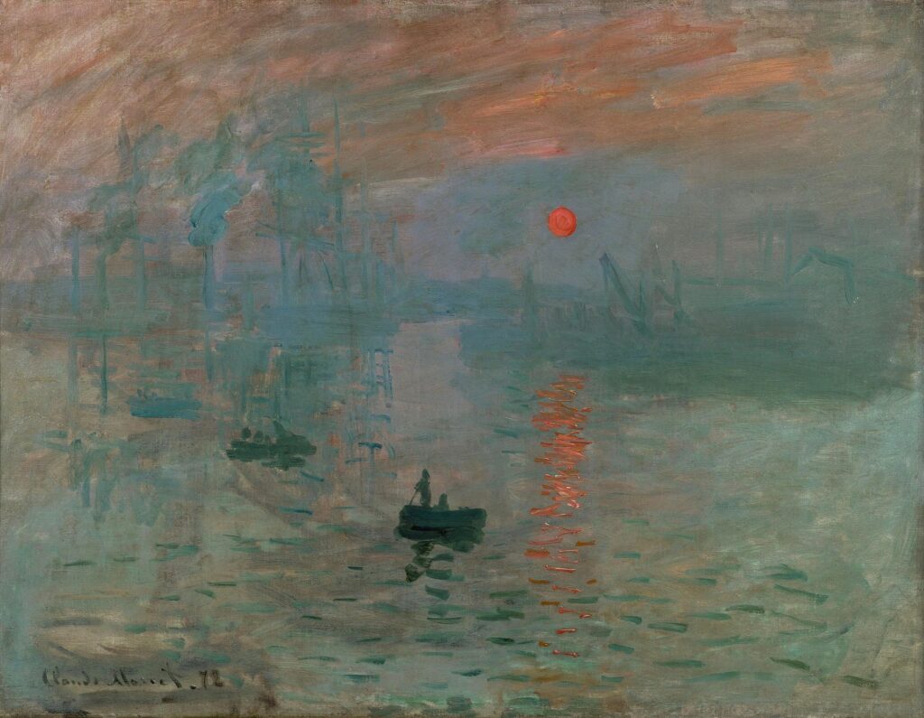 Claude Monet, Impression, Sunrise, 1872. © Wikipedia