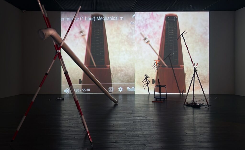 Synchronization Experiment 28: Metronomes, the Living and the Found, Website Sounds, Variable Duration, 2024