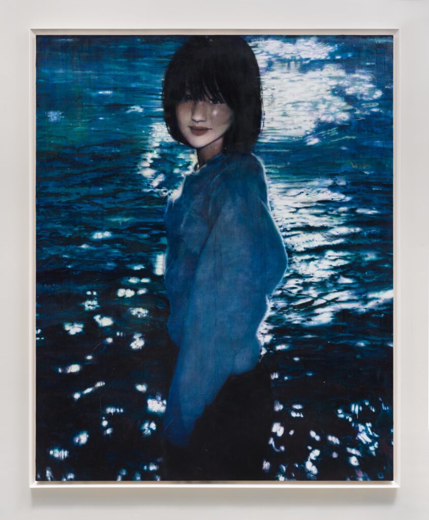 Dark Ray 02, 2023, oil on cotton, 227.3 x 181.8 x 3.5 cm © Jason Haam