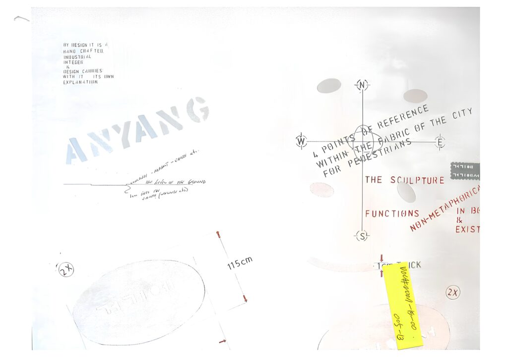 Lawrence Weiner, Text Installation (Draft)