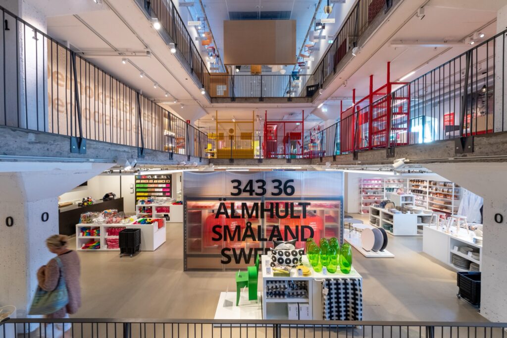 IKEA has reinterpreted past designs for today’s colors, materials, and lifestyles through initiatives such as the Gustaf Westman collaboration and the Nytillverkad Collection, which reissues archival products. The IKEA Museum likewise preserves the memory of the brand’s first store while allowing its heritage to be experienced anew through contemporary design.